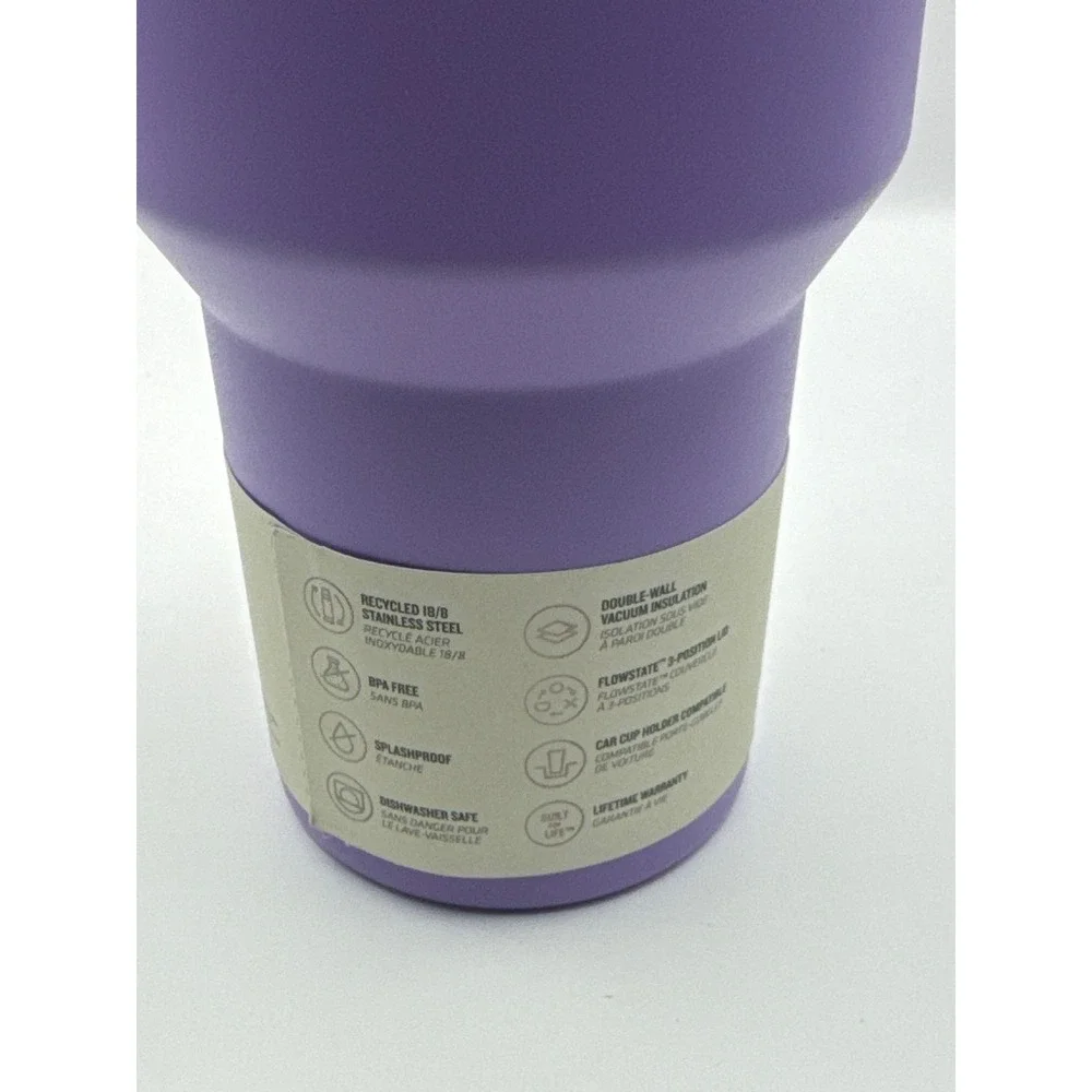 Stanley x Oliva Rodrigo Sour Grape The Flowstate Quencher H2.0 Tumbler 40 OZ NIB - Picture 6 of 11